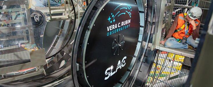 Cámara LSST instalada en el Observatorio Rubin